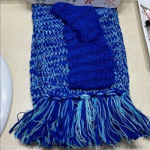 Hat or headband and scarf set